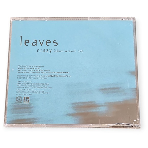Leaves‎ – Crazy [2003 Promotional CD Single] - Picture 2 of 3